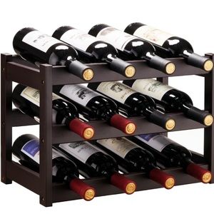 Kitchen counter wine rack